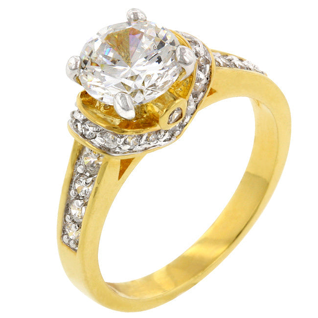Simple Cubic Zirconia Belt Ring