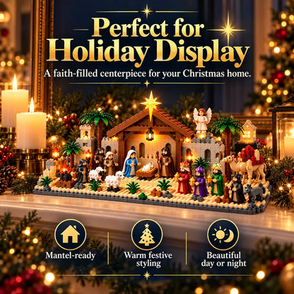 ✝️Nativity Advent Calendar – 24-Day Buildable Christmas Nativity Set✨