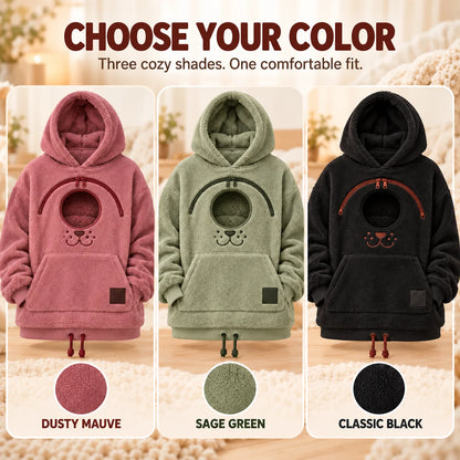 Cozy Pet Carrier Hoodie — Built-In Pouch for Cats & Small Dogs