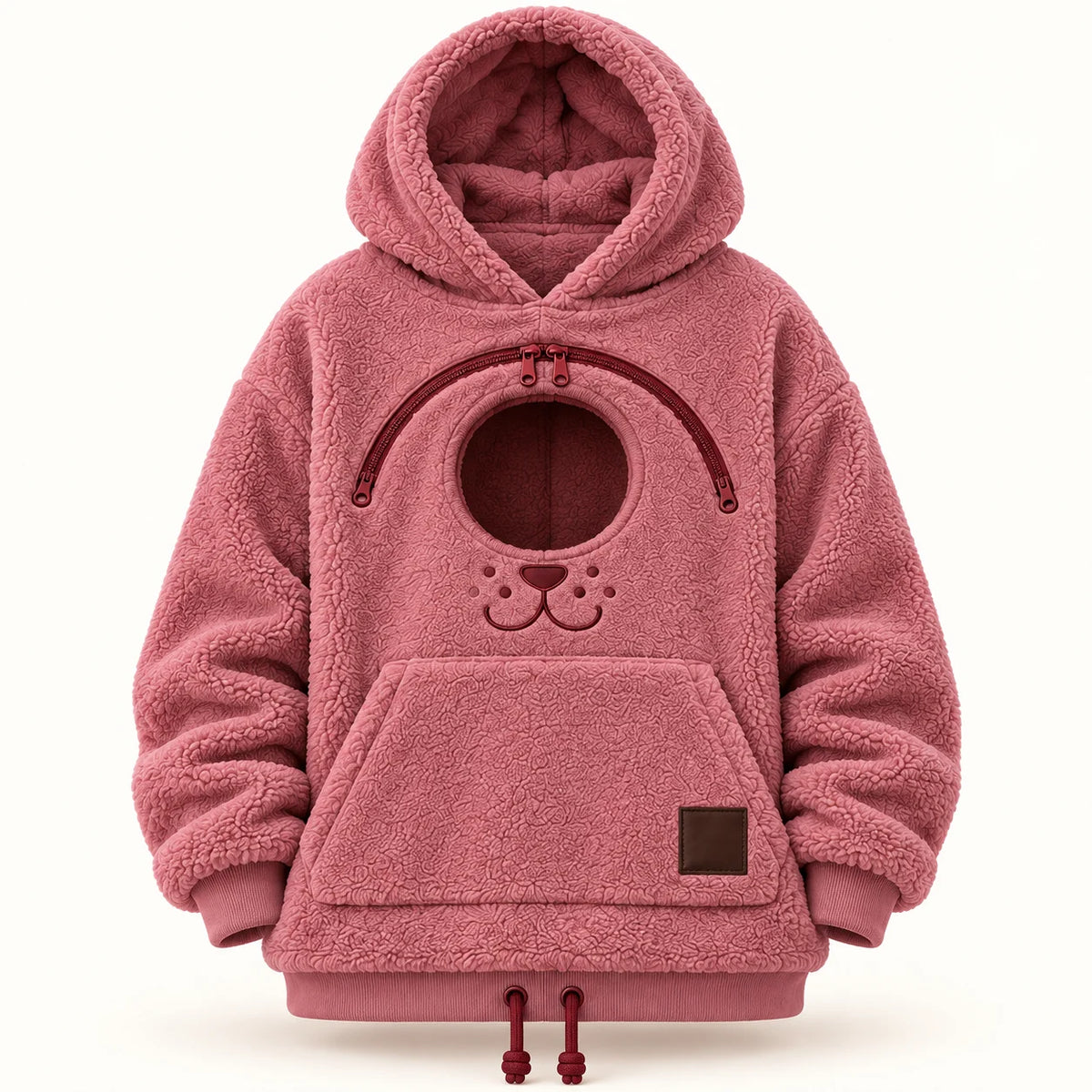 Cozy Pet Carrier Hoodie — Built-In Pouch for Cats & Small Dogs