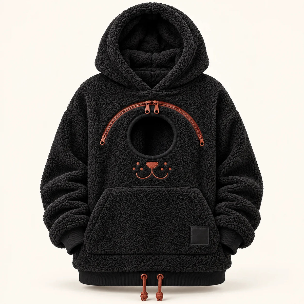 Cozy Pet Carrier Hoodie — Built-In Pouch for Cats & Small Dogs