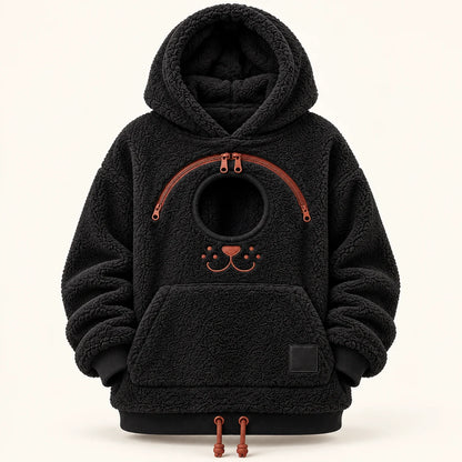 Cozy Pet Carrier Hoodie — Built-In Pouch for Cats & Small Dogs