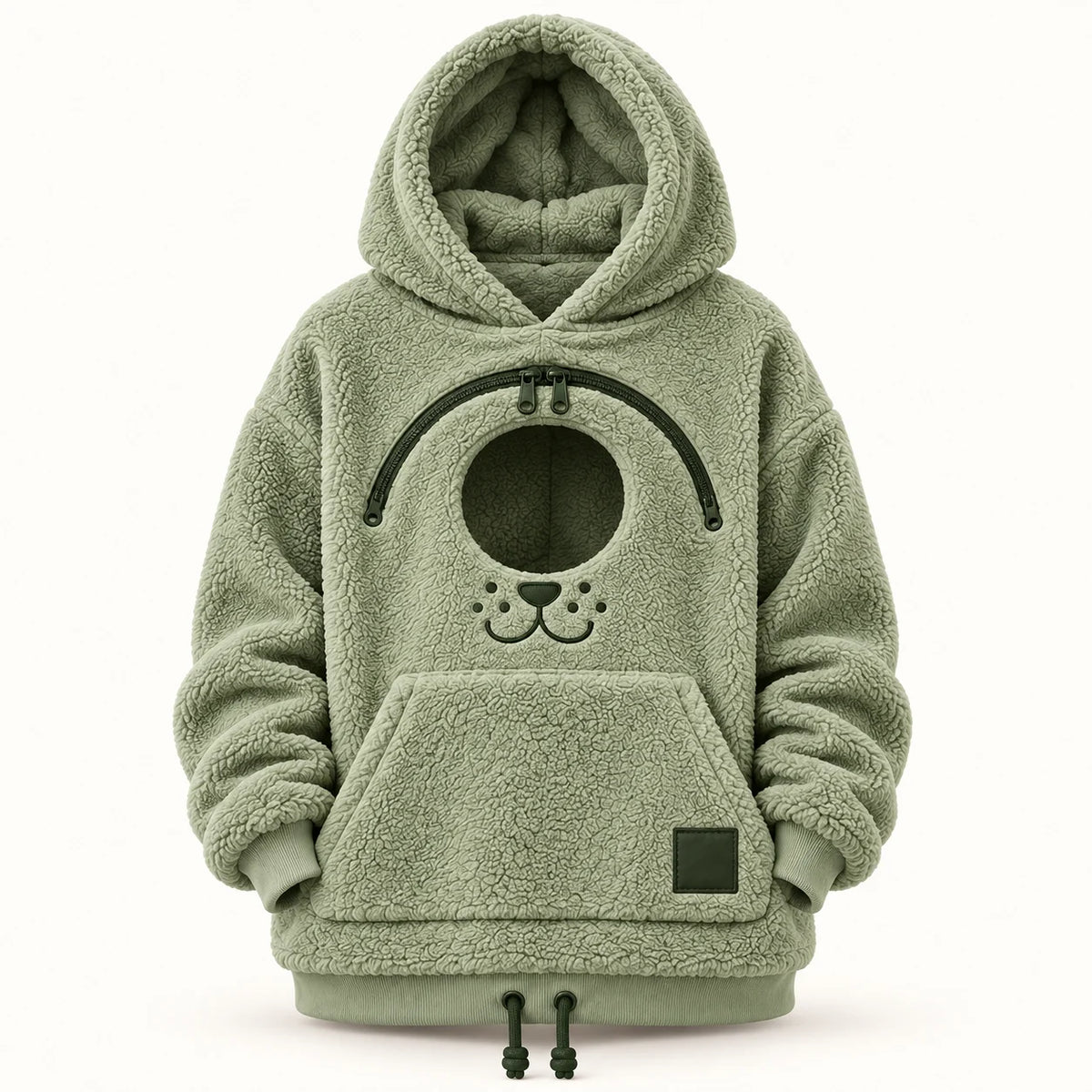 Cozy Pet Carrier Hoodie — Built-In Pouch for Cats & Small Dogs