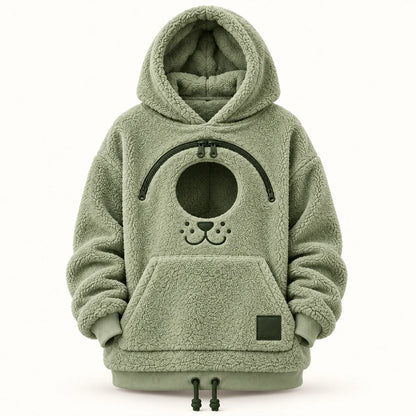 Cozy Pet Carrier Hoodie — Built-In Pouch for Cats & Small Dogs