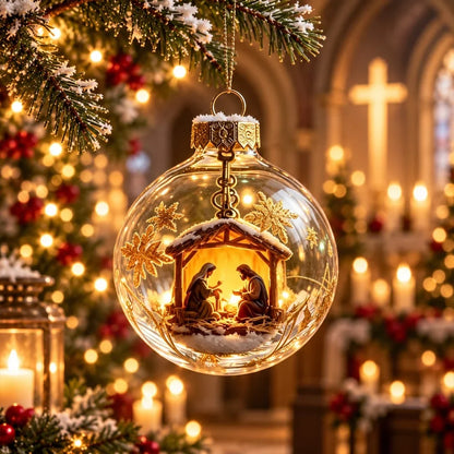 Illuminated Christian Scripture Keepsake Ornaments