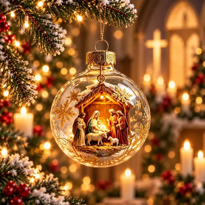 Illuminated Christian Scripture Keepsake Ornaments