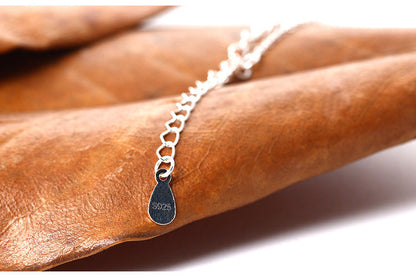 Simple forest leaf bracelet
