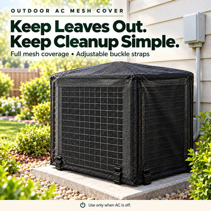 ❄️ Heavy-Duty Mesh AC Cover – All-Season Outdoor Protection