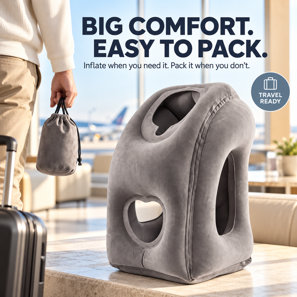 🔥Last Day 49% OFF -Inflatable Travel Pillow💤