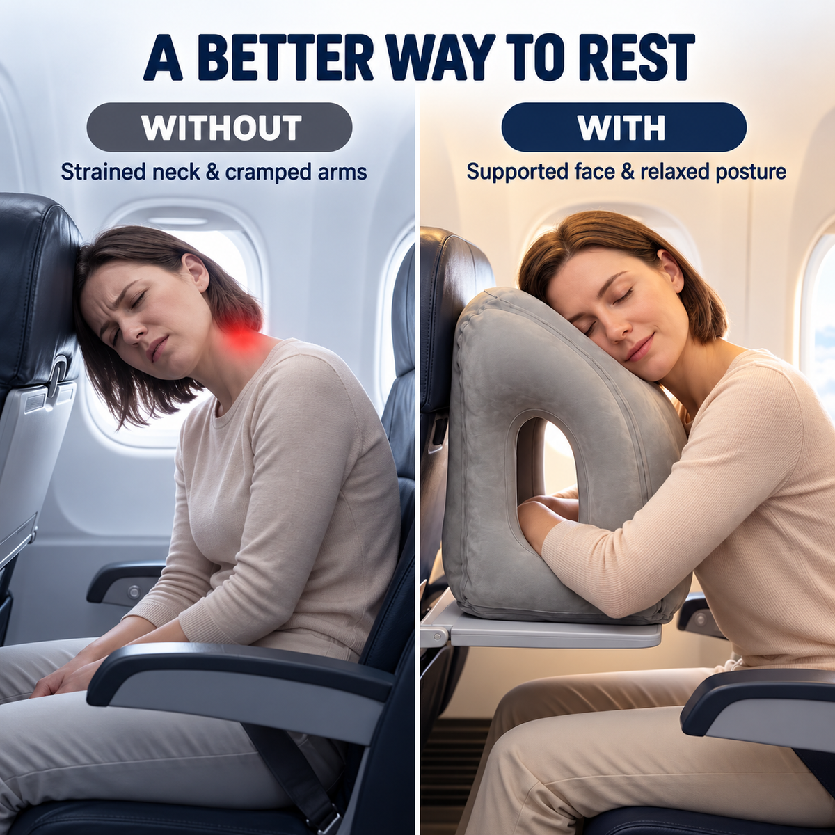 🔥Last Day 49% OFF -Inflatable Travel Pillow💤