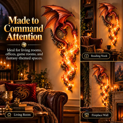 🐉Dragonfire GuardianM Wall Sconce-A Legendary Flame Awakens On Your Wall