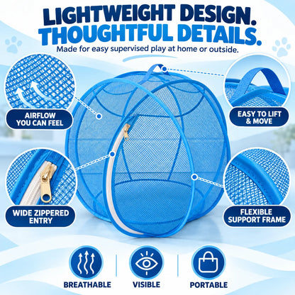 ⏳ Last Day 49% OFF – 🐱 Pop Up Cat Playpen | 32-Inch Breathable Mesh Enclosure for Indoor & Outdoor Use 🌿