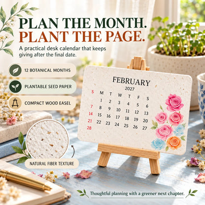 🌱Eco-Friendly Plantable “Timeless” Seed Calendar 2027
