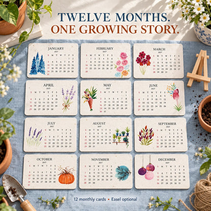 🌱Eco-Friendly Plantable “Timeless” Seed Calendar 2027