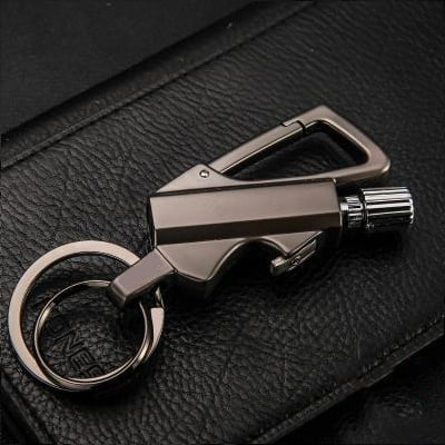 3-in-1 EDC Permanent Match Keychain: Never Run Out of Fire