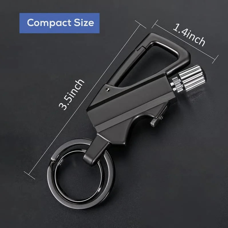 3-in-1 EDC Permanent Match Keychain: Never Run Out of Fire