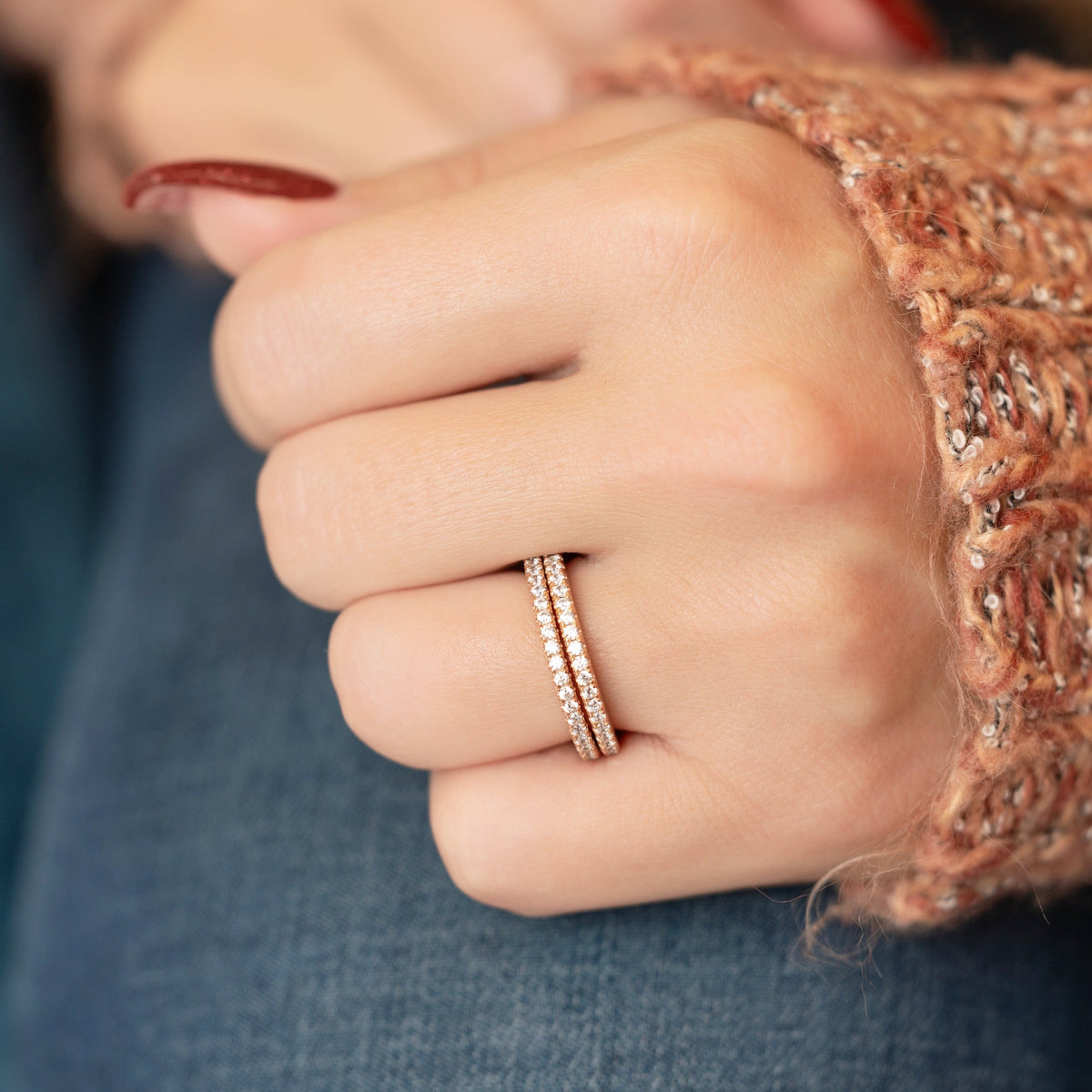 Bette Ring in Rose Gold - Stackerific!