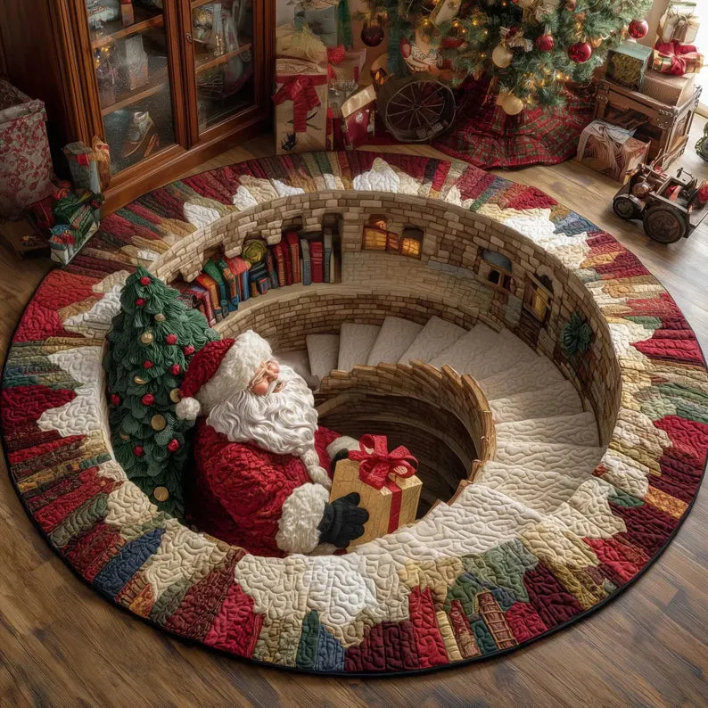 🎃🎄 3D Illusion Holiday Rug – Spooky Halloween & Christmas Magic for Your Home