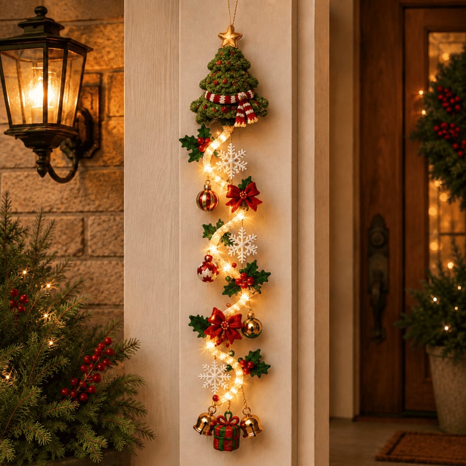 ⏳ Last day! 59% OFF – 🎅 Glowing Christmas Door Hanger