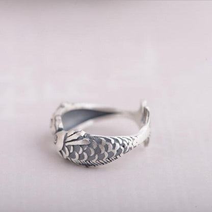 Sterling Silver Vintage Pisces Ring
